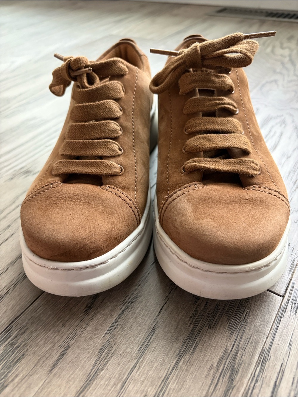 Camper Runner Up Women's Suede Sneakers - Tan
